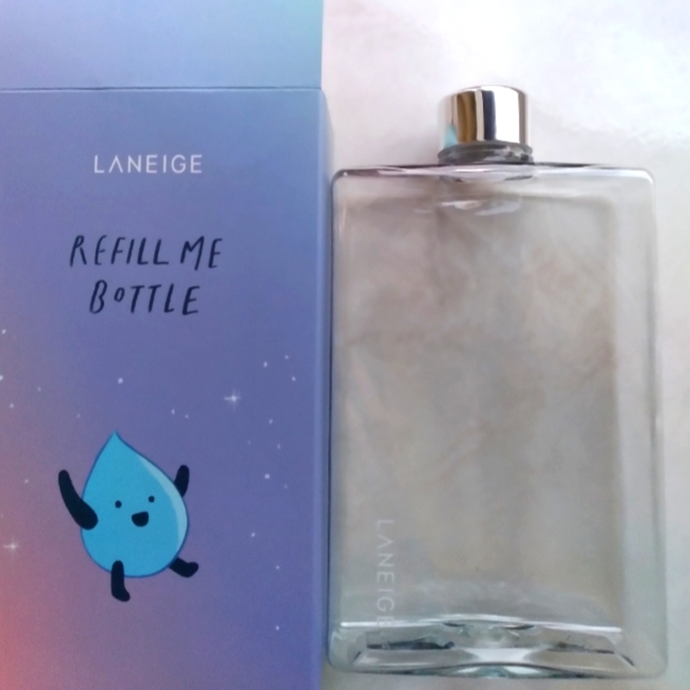 LANEIGE refill me plastic water bottle, new